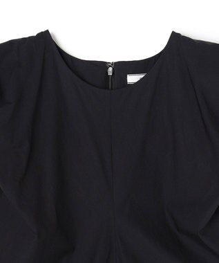 BEIGE， MALLOW / コットンタック バルーンスリーブドレス Black