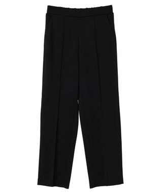 Green Parks らくスレストレートパンツ Black