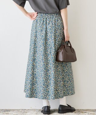 AMERICAN HOLIC ギャザーフレアスカート Flower