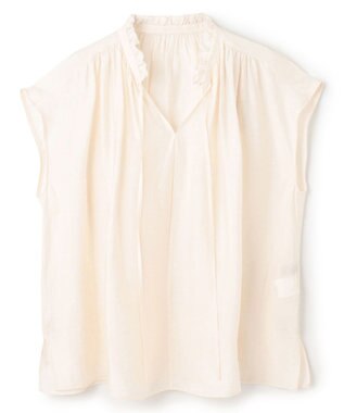 UNFILO ヴィンテージシアー ギャザーブラウス オフ