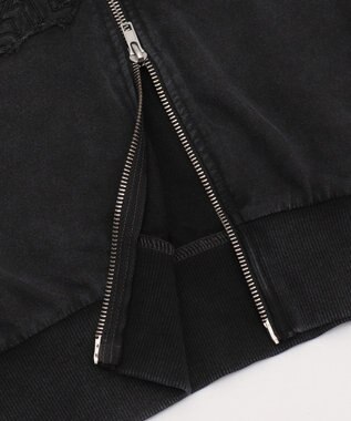 WEGO ヴィンテージウォッシュロゴ半袖パーカー スミクロ