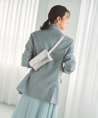 TOPKAPI 【Breath TOPKAPI】ELAN エラン シュリンクレザー 3way ミニ ボディバッグ シルバー