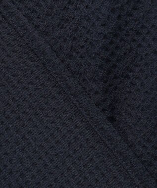 Feroux 【洗える】パフスリーブチュニック ブラウス ネイビー系