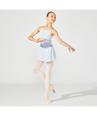 Chacott ノースリーブレオタード パールグレー