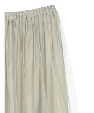 Green Parks ２ｗａｙ　リバーシブルシャイニーチュールスカート Ivory