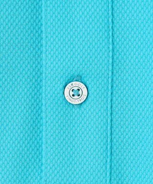 23区GOLF 【MEN】【キングサイズ/UVケア/吸水速乾】ハニカムカノコ 半袖ポロシャツ ターコイズブルー系