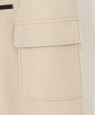 J.PRESS LADIES L Jackal 140s ソフトメルトン ダッフルコート ベージュ系