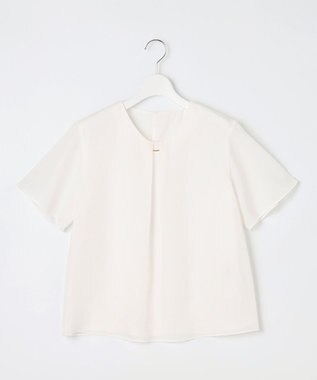 J.PRESS LADIES 【イージーケア】シアーストライプ カットソー ホワイト系