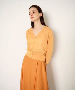 GRACE CONTINENTAL ラインVネックニットカーディガン