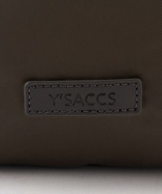 Y'SACCS NEWナイロン×レザーコンビシリーズ　前ポケットラージリュックサック チョコ