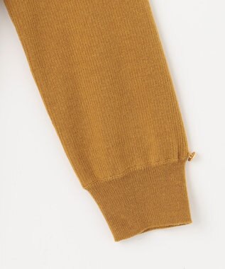 ANY SIS 【ウールブレンドシリーズ】フロント切替Vネック ニット マスタード