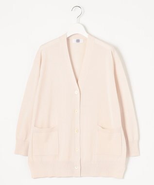 J.PRESS LADIES L 【洗える】 Co/Peライト Vネック ロング カーディガン アイボリー系