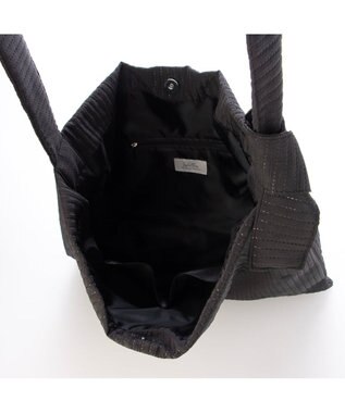 UNBILLION カシュカシュ cachecache / ラインドットワンショルダートート ブラック