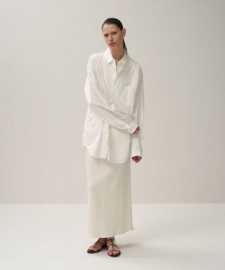 ATON SUVIN BROAD | ウォッシュドシャツ - UNISEX WHITE