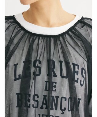 Green Parks ２ＷＡＹチュールギャザープルオーバー Black