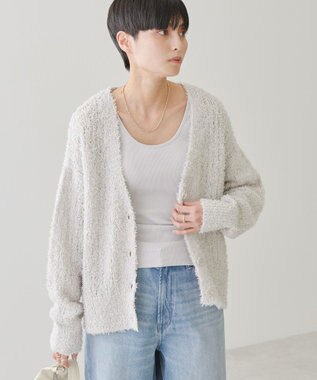 AMERICAN HOLIC テープヤーンカーディガン Light Gray