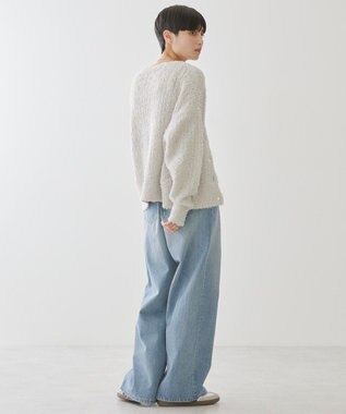 AMERICAN HOLIC テープヤーンカーディガン Light Gray