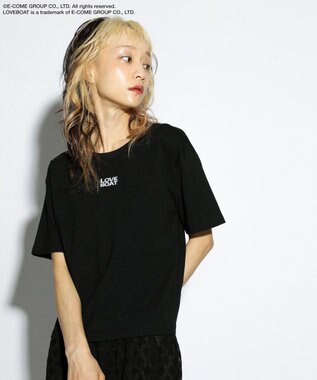 Green Parks ■ＬＯＶＥＢＯＡＴ　ロゴ刺繍ＴＥＥ Black