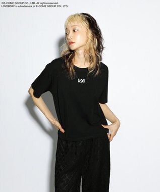 Green Parks ■ＬＯＶＥＢＯＡＴ　ロゴ刺繍ＴＥＥ Black