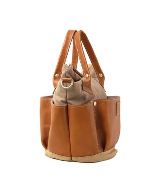 FOLNA RD レザー2WAYガーデンバッグ キャメル