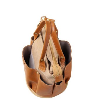 FOLNA RD レザー2WAYガーデンバッグ キャメル