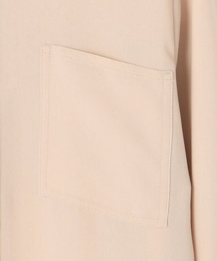 BEIGE， 【WEB限定・洗える】CLARION / ゴールド釦クルーネックブラウス Beige