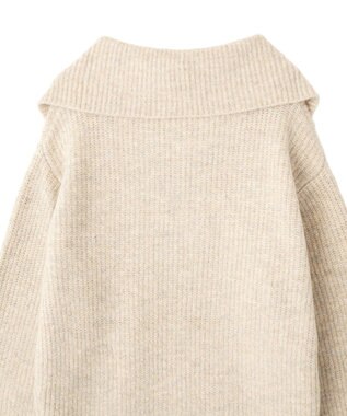 CRAFT STANDARD BOUTIQUE ハーフジップローゲージニットチュニック Beige Mixture
