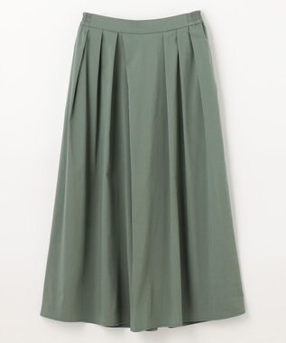 ANY L 【洗濯機可能/接触冷感/UVケア/イージーケア/ウエストゴム】清涼リラックススカーチョ グリーン