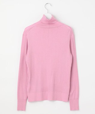 自由区 L 【洗える】カシミヤシルクブレンド タートルネックニット (検索番号:JJ47) ピンク系