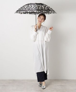 MOONBAT 【折りたたみ雨傘】フルラ (FURLA)  カメリア 折りたたみ傘 UV ブラック