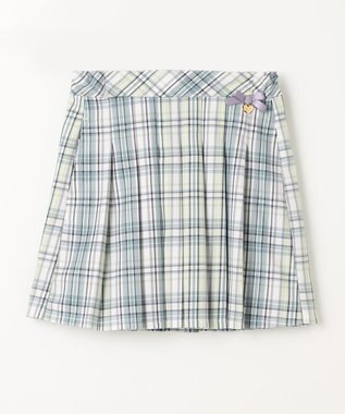 ANY KIDS チェック ガーリー スカパン グリーン系