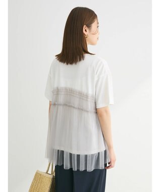Green Parks ・ＥＬＥＮＣＡＲＥ　ＤＵＥ　チュールドッキングＴＥＥ Off White