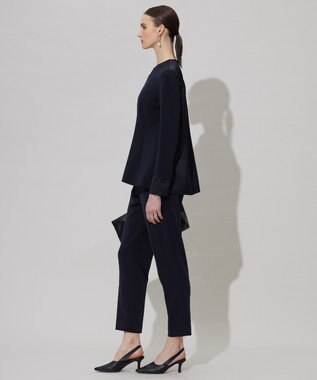 ICB L 【洗える】ミリオーネダンボールニット スティックパンツ ネイビー系