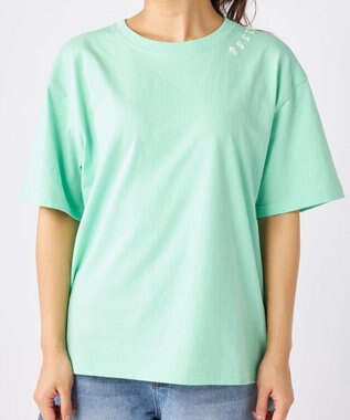 OP／FILA 【RUSTY】ニコちゃん×刺しゅう半袖Tシャツ ライトグリーン
