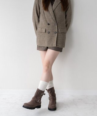 Bridget Birkin 【Bridget Birkin】オブリークトウエンジニアブーツ オークスウェード