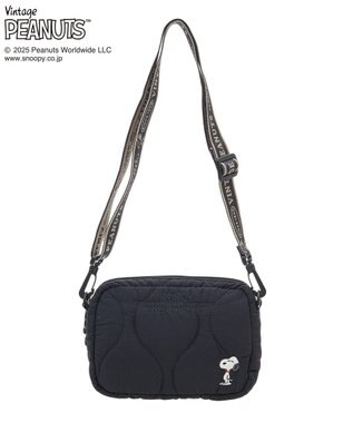 Green Parks ■PEANUTS キルティングショルダー Black