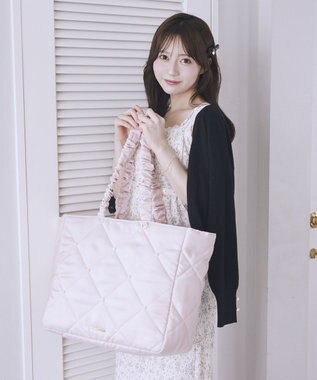 Maison de FLEUR キルティングエアリーキャリーオンバッグ