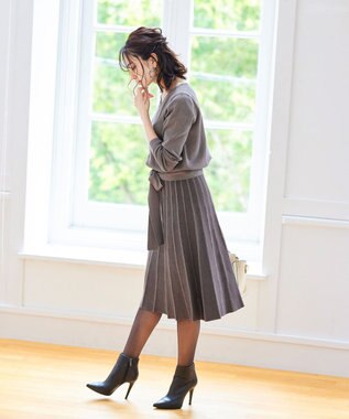 洗える 1枚で着映えする ヘリンボンニットワンピース Tiaclasse ファッション通販 公式通販 オンワード クローゼット