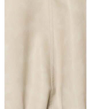 Te chichi フェイクレザークロップドブルゾン グレー