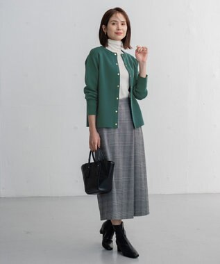 ANY 【ウエストゴム】ラップ風ガウチョパンツ ブラック系3