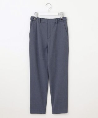 J.PRESS LADIES 【洗える】2way thermoサキソニー テーパード パンツ ネイビーシャンブレー系