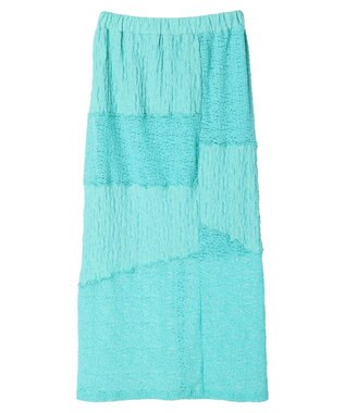 Green Parks パッチワーク風メロースカート Black