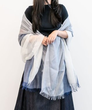 muto Stardust シルクカシミヤストール white