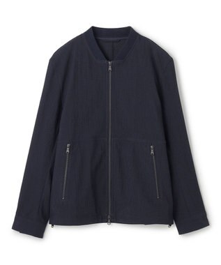 JOSEPH HOMME ＜新色追加＞新素材【通気性/ストレッチ】トリコサッカーストレッチ 　ジップアップブルゾン ネイビー系