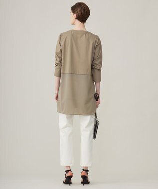 ICB L 【洗える】 ウォーターリサイクルテーパードデニム オフホワイト系