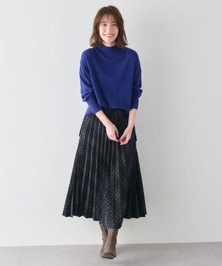 ANY L 【手洗い可】イタリーヤーンウールカシミヤミックスプルオーバー ロイヤルブルー