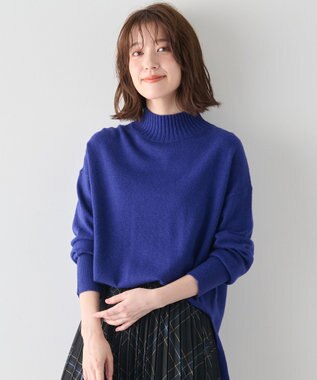 ANY 【手洗い可】イタリーヤーンウールカシミヤミックスプルオーバー ロイヤルブルー