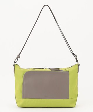 Y'SACCS ナイロン×リサイクルレザー　コンビマルチショルダー ライトグリーン