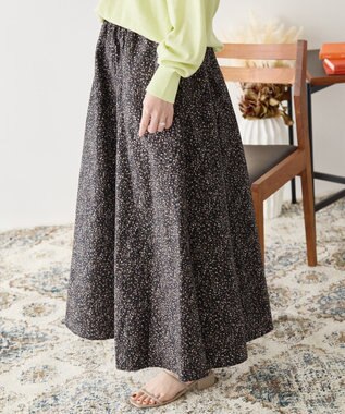 AMERICAN HOLIC ギャザーフレアスカート Black