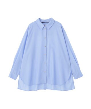 YECCA VECCA バック釦シアーシャツ Blue